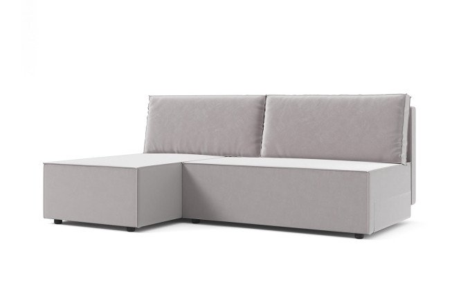 Изображение товара Угловой диван-кровать Тоби Лайт с оттоманкой для гостиной и спальни