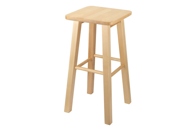 Изображение товара Барный табурет Loft Bar 34х75х34 см с натуральным сиденьем и ножками