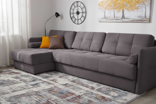 Купить Угловой диван-кровать Венос Универсальный угол с доставкой по выгодной цене в интернет магазине Hoff.ru. Характеристики, фото и отзывы.