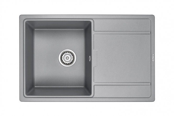 Изображение товара Врезная кухонная мойка PAULMARK Flugen PM217850-GRM из кварцевого композита 78х50х20 см