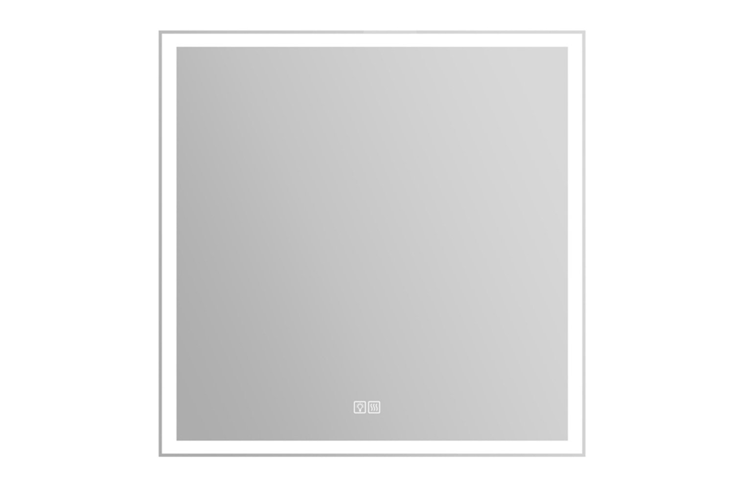Зеркало с подсветкой BELBAGNO SPC-GRT-800-800-LED-TCH-WARM с подогревом 80х80 см