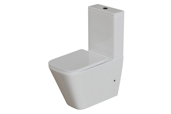 Изображение товара Унитаз-компакт напольный Wave Square Tornado 1.0 белый глянец