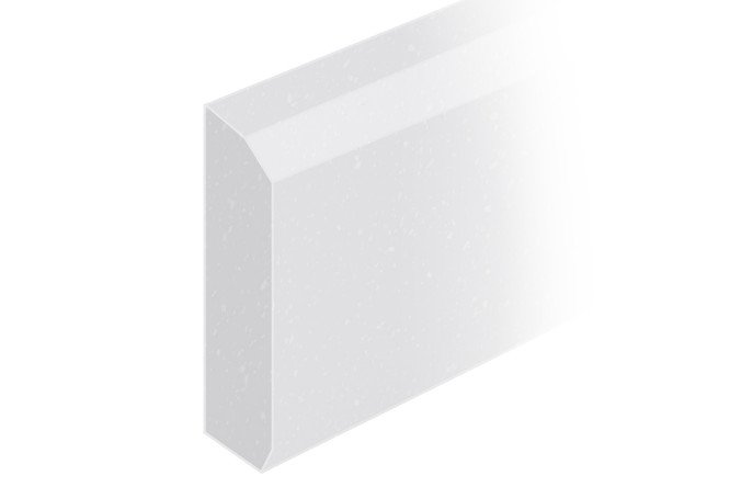 Изображение товара Плинтус прямой Stone Twelve Express панна-котта 60х4х0.6 см для интерьера