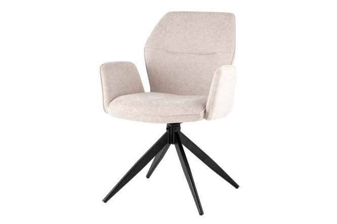 Изображение товара Обеденный стул Helm с подлокотниками и рогожкой 59х86х61 см