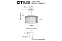 Люстра CITILUX Джейн 12 кв.м., 35х40х35 см, E14
