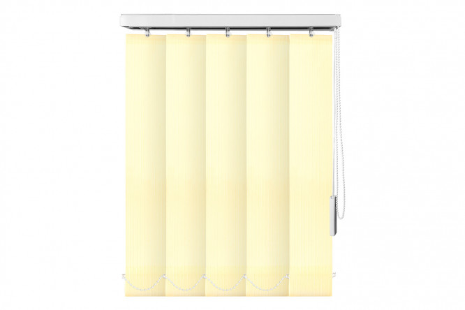 Изображение товара Жалюзи вертикальные УЮТ Лайн 120х180 см, цвет светло-жёлтый