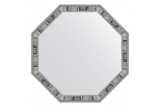 Изображение товара Настенное зеркало в багетной раме EVOFORM Octagon 64х64 см состаренное дерево