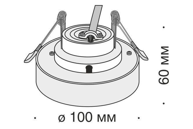 Светильник встраиваемый MAYTONI Downlight Joliet 10x6x10 см, LED
