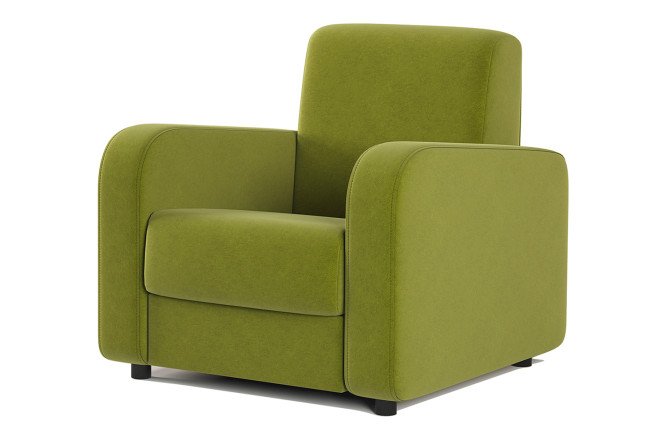 Изображение товара Кресло для отдыха Мелодия с велюровой обивкой, размеры 79x87x84 см