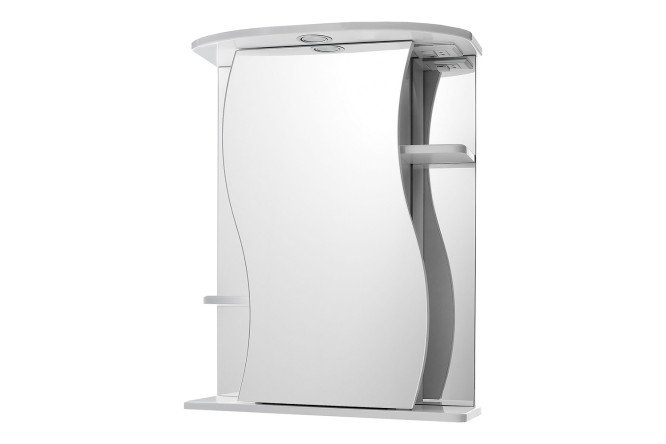 Изображение товара Зеркало-шкаф Лиана 55 с LED-подсветкой 72х55 см для ванной