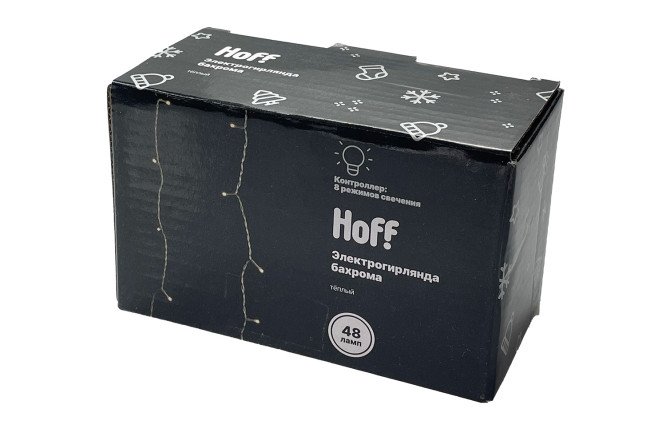 Изображение товара Электрогирлянда HOFF YW-021 бахрома 1,8 м для праздничного декора