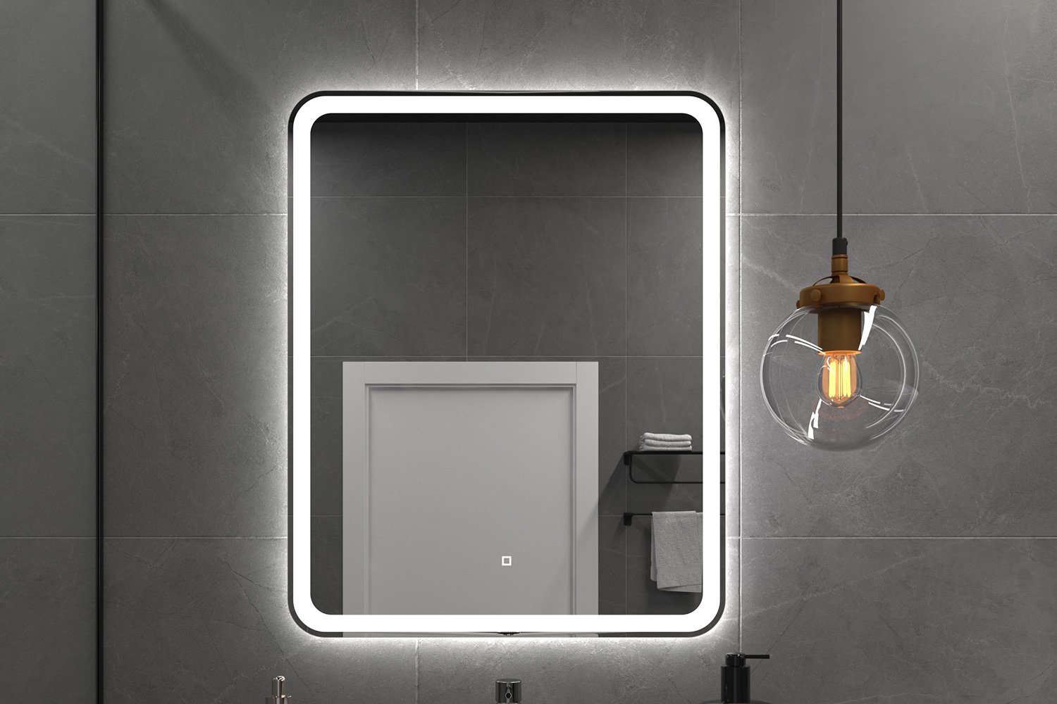 Зеркало с LED-подсветкой ONIKA Магна 60 206085 60х70 см