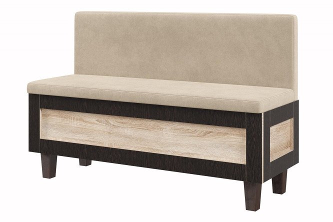 Изображение товара Кухонный уголок Кантри 133х88х53 см с подъёмным механизмом велюровая обивка