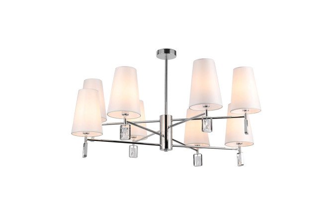 Изображение товара Современный потолочный светильник EUROSVET Milazzo 14 кв.м. E14, размеры 90x50,5x90 см