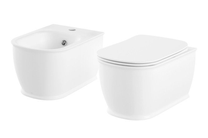 Изображение товара Комплект 2в1 Bell Pro Rimless безободковый фарфор 36х40х52 см