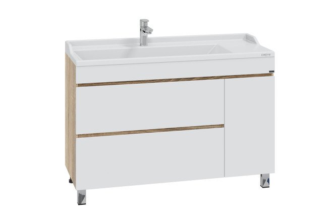 Изображение товара Тумба напольная САНТА Марс 120 см с двумя ящиками и раковиной