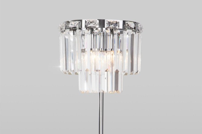 Светильник напольный с выключателем EUROSVET Elegante 30x165x30 см, E14