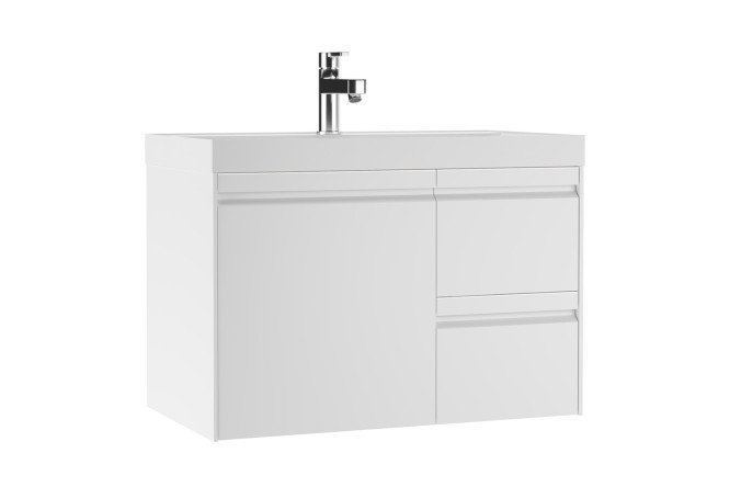 Изображение товара Тумба подвесная Домино Chelsea 80, 79,2 см, белый каркас и фасад