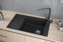 Мойка врезная KuchenSTERN Ku-Granit BRETT 60 111AN10 с крылом 78х50х19 см