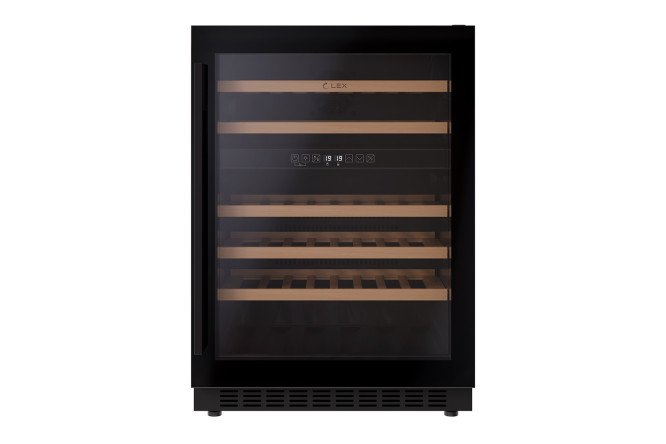 Винный шкаф LEX LWD6046BL dual zone, чёрный цвет чёрный