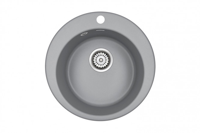 Изображение товара Врезная кухонная мойка PAULMARK Gelegen PM404800-GRM 47.5х47.5 см из кварцевого композита
