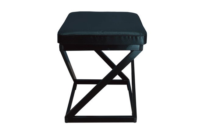 Изображение товара Стильный табурет Лофт 37.5х42х37 см из искусственной кожи и металла