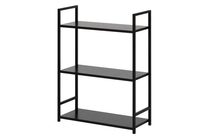 Изображение товара Стеллаж Стелвуд 59х79х23,5 см черный металл + ДСП