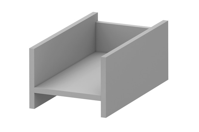 Изображение товара Подставка Бюджет из ЛДСП серого цвета 27,2х20х50 см