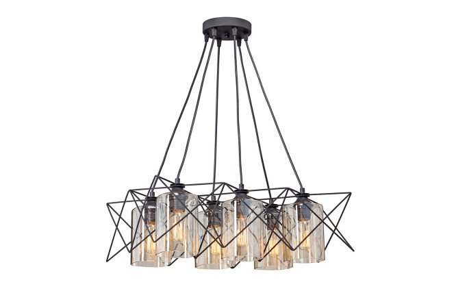 Изображение товара Люстра VITALUCE V4721-1/6S 18 кв.м. с цоколем E27, размеры 57х69.5х37.5 см