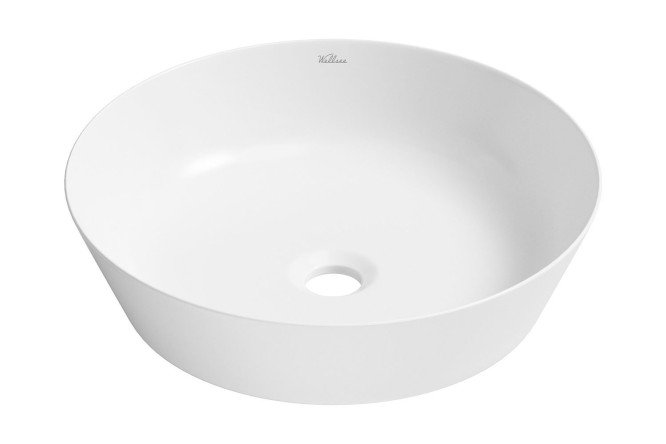 Изображение товара Раковина накладная Cromulent 318001000 43х10,5х43 см белый фарфор глянец