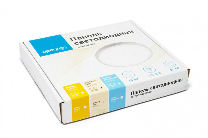 Фото 8 Светодиодная панель накладная LED APEYRON 06-38 14.5x2.7x14.5 см, LED