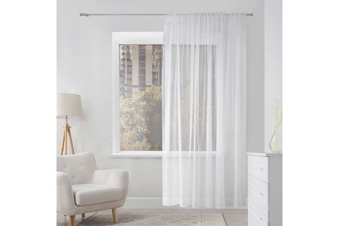 Изображение товара Тюль MICASA Aitach 300х280 см, 1 шт., цвет белый