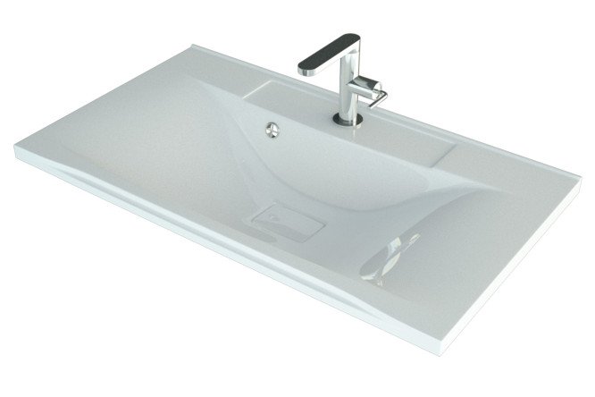 Изображение товара Умывальник накладной MADERA Milen 65 Накладная, 64.5х14х44.6 см