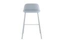 Стул полубарный Stool Group Mist 47х80х47 см, цвет сидушки серо-голубой, ножек серо-голубой