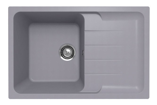 Изображение товара Врезная кухонная мойка Gerda с крылом 78х51 см кварцевый композит