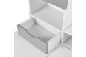 Комплект мебели парта FunDesk Pensare Grey и кресло с подлокотниками Cubby Arnica Grey