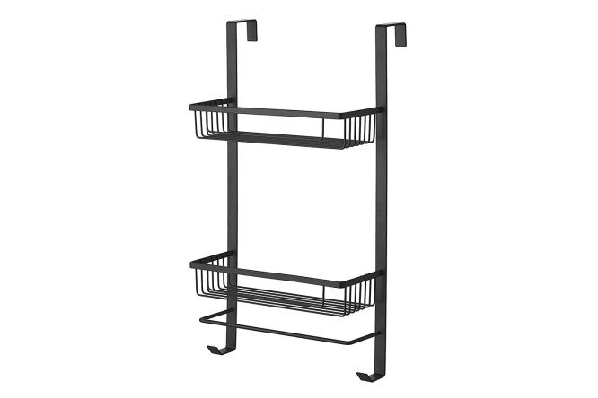 Изображение товара Полка 2-ярусная BERKRAFT Loft для дома и офиса, металлическая, черная