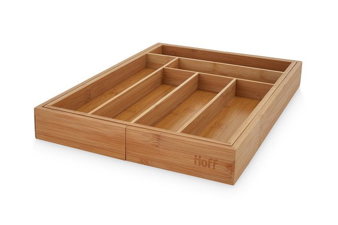 Изображение товара Лоток для столовых приборов HOFF Storage раздвижной из бамбука 50 см