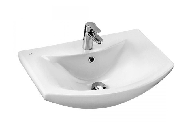 Изображение товара Раковина Балтика 60 накладная 61х18,4х44,5 см белая из фарфора