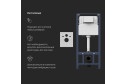 Инсталляция с унитазом и клавишей AM.PM Spirit V2.0 IS47051.701700 36.5х40х48.5 см