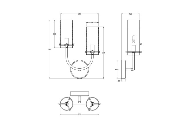 Бра MAYTONI DECORATIVE LIGHTING Neoclassic Arco 4 кв.м, G9
