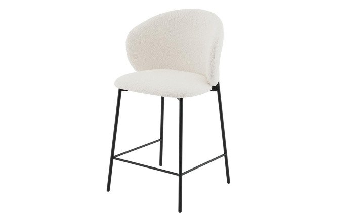 Изображение товара Стул полубарный Stool Group Блейз 60,5 см, белый букле