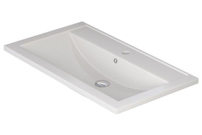 Изображение товара Раковина для ванной Foster Quartz 291030036 Полувстраиваемая, 80х17.5х45.5 см