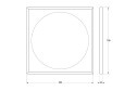 Зеркало с LED-подсветкой DEFESTO Eclipse DF 2237 70х70 см