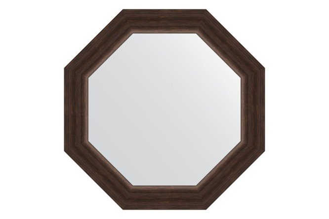 Изображение товара Зеркало настенное в багетной раме EVOFORM Octagon 51,6х51,6 см палисандр