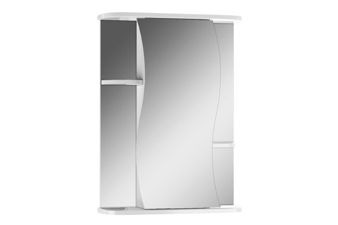 Изображение товара Шкаф-зеркало Айсберг Волна 2-50 правый 51.6х70х15.7 см