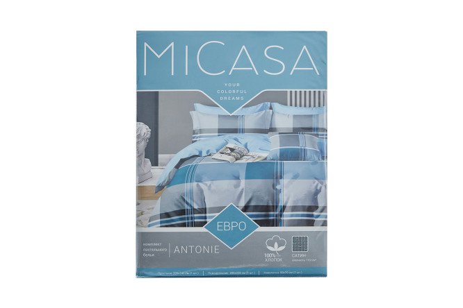Комплект постельного белья MICASA Antonie 145х215 см, 1,5 спальный