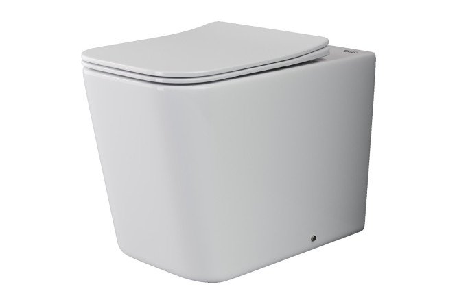 Изображение товара Унитаз напольный CERAMICANOVA Cubic Rimless 34.5х40х52 см