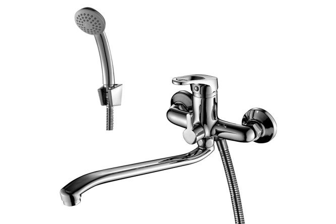 Изображение товара Смеситель для ванны ROSSINKA SILVERMIX B35-34 с рычагом управления