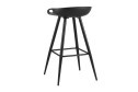 Стул барный Stool Group Флэш 48х82х45 см, цвет сидушки чёрный, ножек чёрный